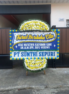 Papan Bunga Duka di Purbosari