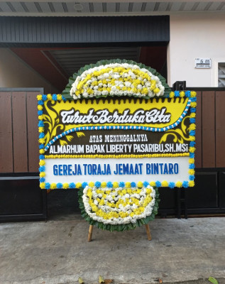 Papan Bunga Duka di Purbosari
